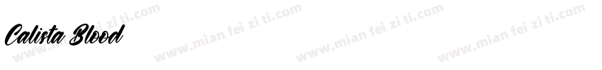 Calista Blood字体转换